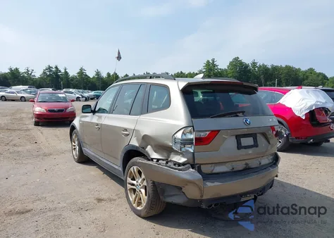 2008 BMW X3 3.0Si из США, поврежденный, VIN WBXPC93438WJ04342